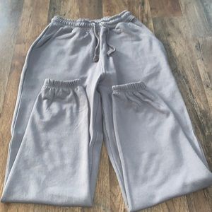 never worn, thick, gray, missguided sweatpants